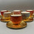 Luxurious Gold and Multicolor Turkish Coffee Set