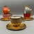 Luxurious Gold and Multicolor Turkish Coffee Set